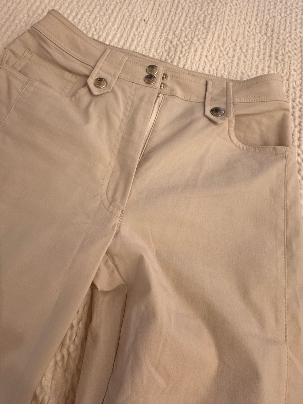 Anatomie Cream Chino Pants - Tailored Everyday Trousers